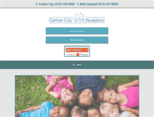Tablet Screenshot of centercitypediatrics.com